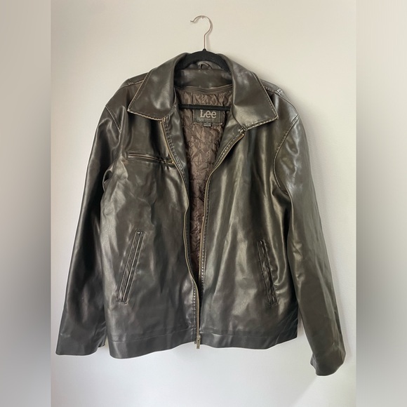 Oversized Lee Pleather Jacket (L) - Picture 5 of 9
